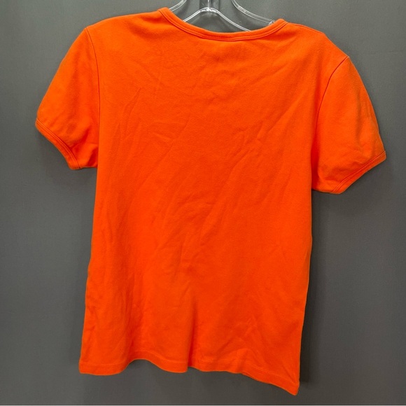 Vintage y2k SPY OPTIC orange glitter t shirt - Picture 2 of 8